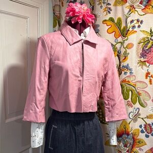 Pink Leather Jacket